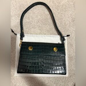 Brand new RSVP golden eyes bag green